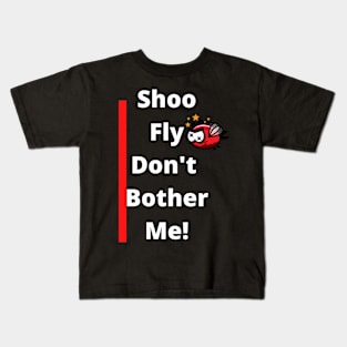 Fly At Vice Presidential Debate, The Fly Stole The Show, Look Who Flew In, Fly on The Head, White Lettering Kids T-Shirt